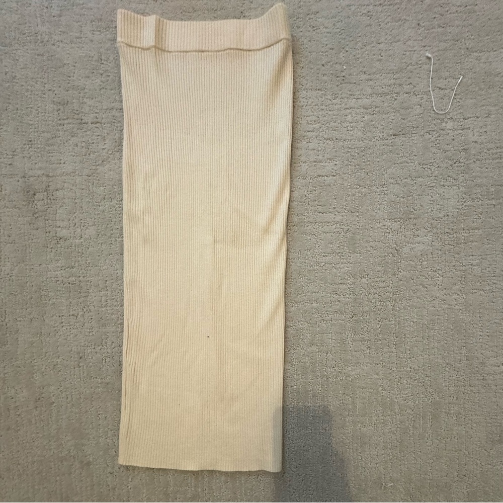 Camila Coehlo Cream Knit Midi Skirt - Picture 2 of 4